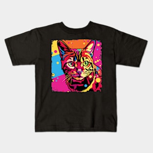 Toyger Pop Art - Cat Lover Gift Kids T-Shirt